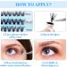 DIY Cluster Eyelash Extensions Kit | 240Pcs D Crul 8-16mm Individual Lashes with Bond & Seal | Wide Stem Soft | GEMERRY Lashes | 30D+40D-0.07D - Buy Online on GoSupps.com