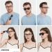 ANDWOOD Blue Light Blocking Reading Glasses | Polarized Sunglasses for Men & Women | UV Protection | Anti-Blue Light Lens | 0.0x Black Readers - Buy Online on GoSupps.com