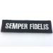 Semper Fidelis Black Embroidered Airsoft Paintball Patch
