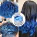 Blue Hair Color Wax Temporary Modeling Natural Color Hair Dye Wax Unisex One-time Hairstyle Cream Styling Wax for Party Cosplay Halloween Masquerade - Buy Online on GoSupps.com