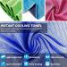 YQXCC 4 Pack Cooling Towel Set - 40x12 inches, Microfiber Ice Towel for Neck, Yoga, Golf, Gym - Soft, Breathable, Chilly Towel for Camping, Running - 2 Light Gray & 2 Dark Gray - Buy Online on GoSupps.com