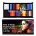 Teksome Face Paint Set Face and Body Paint Washable Pigment Water Soluble Pigment Paint - Makeup Pigment Powder for Face Paint