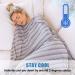 Ailemei Cooling Blanket for Hot Sleepers - Twin Size 60x90 Grey Stripe - Lightweight Breathable Summer Blanket to Transfer Heat and Keep Body Cool - Ideal for Night Sweats - Buy Online on GoSupps.com
