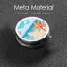 Seashells Sand Round Pill Box - 3 Compartment Portable Travel Medicine Organizer | Mini Decorative Pocket Purse for Vitamins & Tablets - Buy Online on GoSupps.com