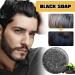 2 Pieces Anti Gray Bar Anti Grey Bar Anti-Gray Bar Anti Gray Bar for Men black soap for deep cleaning hair black soap against gray hair (With Foaming Net 2) - Buy Online on GoSupps.com