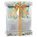 Home Spa Slippers Set Bath Gift Basket - White Rose Jasmine Fragrance - Luxury Bath & Body Set For Women - Contains Body Lotion and Shower Gel  Plush Cozy Close Toe Slippers Perfect for Holiday