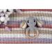 Handmade Elephant Amigurumi Crochet Rattler with Wooden Teething Ring for Newborns - Baby Animal Rattle Toy - Buy Online on GoSupps.com