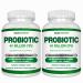 Arazo Nutrition Probiotic 40 Billion CFU - Shelf Stable with Prebiotics and Acidophilus - Stable Potency Until Expiration Time Delay Release Probiotics (Pack of 2)