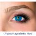Buy Blue Colored Annual Contact Lenses - Soft Hydrogel 0.0 Diopter Natural Ocean Azul - 2 Pieces + Lens Container | International Shipping - Buy Online on GoSupps.com