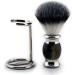 Premium Synthetic Hair Shaving Brush with Metal Stand for Effortless Grooming Ideal for Smooth Shaves - Buy Online on GoSupps.com