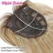 Ms Taj 18inch Ombre Blonde Long Layered Hair Topper - Synthetic Clip-in for Women with Thinning Hair - Add Volume and Style Naturally - Buy Online on GoSupps.com
