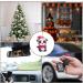 WOBBLO Panda Christmas Ornaments - Acrylic Car Accessories Panda Hanging - Cute Panda Interior Pendant for Christmas Tree Living Room Home Window Car Outdoor - Buy Online on GoSupps.com