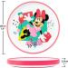 Thenoo Minnie Mouse Children's Tableware Set - BPA-Free Slip-proof 5-Part Dishware & Cutlery in Baby Pink - Reusable Plates Bowls and Cups for Kids - Buy Online on GoSupps.com