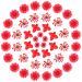 60PCS Real Pressed Dried Flowers for Resin Crafts, Natural Dried Pressed Flowers for Candle Making Resin Jewelry Phone Case DIY Framed Decor (Red)
