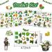 St Patrick's Day Temporary Tattoos - 10 Sheets of Green Shamrock Irish Clover Stickers for Men and Women - Waterproof Decorations and Party Favors - Buy Online on GoSupps.com