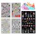 Halloween Nail Art Stickers - 3D Spider-Web & Bat Designs Pumpkin & Horror Mask Decals - 5 Sheets for DIY Nail Decoration - Buy Online on GoSupps.com