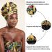 Satin Bonnet 4 Pack for Women - Silk Sleep Cap for Long Curly Hair, African Print Head Wrap - Soft Night Sleeping Hat - Buy Online on GoSupps.com