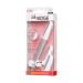 KISS SilkyEDGE Facial Hair Dermaplaner & Brow Shaper - Stainless Steel Tug-Free Hair Removal & Exfoliation 2 Replacement Blades - Buy Online on GoSupps.com