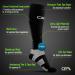 Shop CFA V1 Compression Socks for Men & Women | Ideal for Running Gym & Recovery - Sustainable Danish Design | 2 Pairs - Black/Gray - Buy Online on GoSupps.com