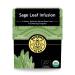 Buddha Teas Organic Sage Leaf Tea - OU Kosher, USDA Organic, CCOF Organic, 18 Bleach-Free Tea Bag