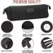 Portable Hair Tools Travel Bag & Heat Resistant Mat - Neoprene, Black | Organizer for Flat Irons, Straighteners, Curling Irons & Accessories - Buy Online on GoSupps.com