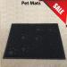 OPUL Square PVC Placemat Waterproof Dog Cat Food Mat Non Slip Dog Puppy Pet Cat Dish Bowl Food Water Mat Wipe Clean FDA Grade (BLACK) - Buy Online on GoSupps.com