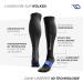 Diasports Runstars Compression Socks for Sports & Running | Premium Black/Blue Compression Socks for Marathon & Triathlon - Unisex L - Buy Online on GoSupps.com