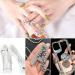 Jollin 3456pcs Flatback Rhinestones Glass Charms Diamantes Gems Stones for Nail Art 6 Size ss4 ss12 Crystal AB - Buy Online on GoSupps.com