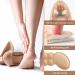 Macood Heel Cushions Pads - 4 Pairs Self-Adhesive Inserts for Men & Women | Prevent Heel Slipping, Blisters & Rubbing | Foot Care Protectors (Black/Beige) - Buy Online on GoSupps.com