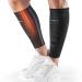 CAMBIVO Calf Compression Sleeves with Side Stabilizers for Men & Women - Shin Splint Support Leg Brace Guard for Running Black Large-X-Large
