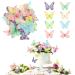 38 Pcs Edible Butterfly Cupcake Toppers Wafer Paper Butterflies for Cake Butterfly Decorations Edible Rice Paper for Cakes Colorful Butterfly Cake Toppers for Birthday Cupcakes Decorating Supplies