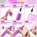 Zoccee 11-in-1 Electric Nail Cutter with Filing Light 22000 RPM Manicure Set for Gel & Acrylic Nails (No Battery Purple) - Buy Online on GoSupps.com