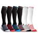 Sportecx Premium Compression Stockings for Men & Women - Cotton Support Socks for Sports Travel & Pregnancy | Size S-M White - Buy Online on GoSupps.com