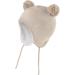 LANGZHEN Toddler Winter Hat Earflap Knit Cap for Baby Boys Girls 0-6 Months - Khaki - Buy Online on GoSupps.com