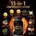 15 in 1 Cortisol Supplement for Women Men - Reduce Lower Control Cortisol - High Cortisol Reducer Blocker - Support Stress Mood Rest Adrenal Calm Relax w Ashwagandha L-Theanine Magnesium 60 Count (Pack of 1) - Buy Online on GoSupps.com