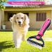 MEKEET Pet Dog Grooming Comb - 2-in-1 Deshedding & Dematting Brush | Double-Sided Undercoat Rake for Long & Medium Hair Cats and Dogs in Red - Buy Online on GoSupps.com