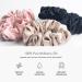 Fishers Finery 25 Momme Silk Large Scrunchies 3 Pack (Black/Pink/Champagne) - 100% Pure Mulberry Silk Hair Ties - Buy Online on GoSupps.com
