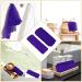 African Exfoliating Bath Sponge Set - Tight Weave Body Scrubber for Smooth Skin - 2 Pack (Purple) - Buy Online on GoSupps.com