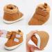 RVROVIC Baby Anti-Slip Ankle Boots | Soft First Walkers for Newborns 6-12 Months | Leafbrown - Buy Online on GoSupps.com