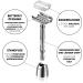 Socialic Razor Plane Set | 5 Blades & Holder | High-Quality Safety Razor for Men & Women | Gentle Wet Shaving & Hair Removal Solution - Buy Online on GoSupps.com