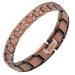 MagnetRX Pure Copper Magnetic Therapy Bracelet - Arthritis Pain Relief & Carpal Tunnel Magnetic Copper Bracelets for Men - Adjustable Length with Sizing Tool Leo Style