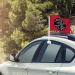 NCAA Georgia Bulldogs Black Double Sided Car Flag - 16 x 19 - Durable Pole for Car/Truck - Buy Online on GoSupps.com