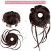 REECHO Super Long Messy Bun Hair Piece in Dark Chocolate Brown - Curly Wavy Updo Hair Extension for Women | Elastic Hair Band Scrunchie Accessory - Buy Online on GoSupps.com