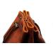 Brown Leather Lite Large Dice Bag with Wolf Design - Holds 400 16mm Polyhedral Dice - Stands Up, Faux Leather Exterior, Lined Interior - Buy Online on GoSupps.com