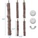 Mogoko Natural Wood Bird Perch Stand - Hanging Multi Branch Perch for Parrots, Parakeets, Cockatiels, Conures, Macaws, Love Birds, Finches - Style 1 - Buy Online on GoSupps.com