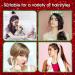 Furry Rabbit Fur Scrunchies - 12 PCS Multicolor Hair Accessories for Women and Girls - Buy Online on GoSupps.com