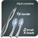 Colgate Link Manual Toothbrush Whitening Starter Kit - Premium Aluminum Handle & 2 Replacement Brush Heads | Eco-Friendly Silver Stain Removal Technology | 80% Less Plastic - Buy Online on GoSupps.com