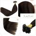 Laavoo Keratin Bonding Extensions - Dark Brown Real Hair - Pre-Bonded 1g/s U Tip #2 - 45cm 50g - Buy Online on GoSupps.com