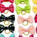 BIPY 100pcs/pack Small Dog Hair Bows with Elastic Rubber Bands Doggy Kitten Topknot Attachment Grooming Accessories Set for Long Hair Puppy Cat Hair Bows Colors Randomly Single bows 100PCS - Buy Online on GoSupps.com