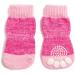 Pet Heroic Indoor Anti-Slip Socks for Dogs & Cats - 8 Sizes S to 5XL - Silicone Gel Paw Protection & Traction - Pink - Buy Online on GoSupps.com